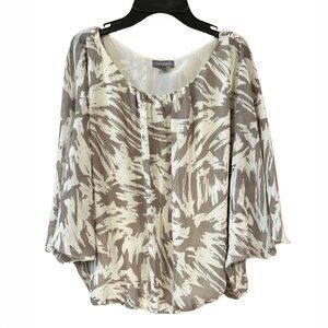 Vince Camuto Beige Chiffon Blouse S